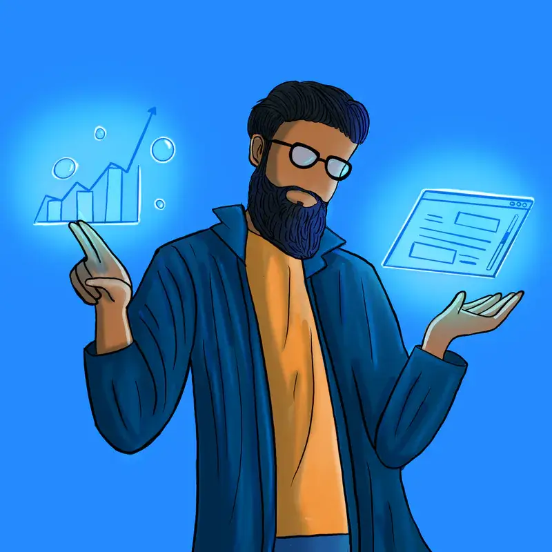 Illustration of Affan Ghori, Co-founder and Strategy Director